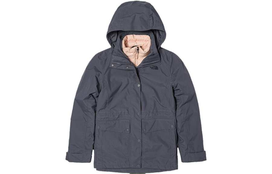 THE NORTH FACE Urban Exploration Waterproof And Windproof To Keep Warm Windbreaker Jacket Women's Gray