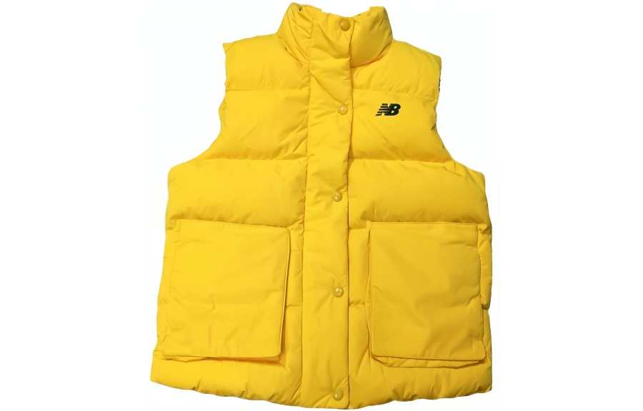 New Balance New Balance Vests Women's Yellow Stand Collar Moderate Urban Techwear