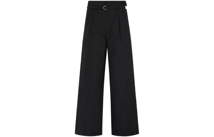 EVISU Casual Pants Women's Dark Gray Moderate Wide Leg Pants
