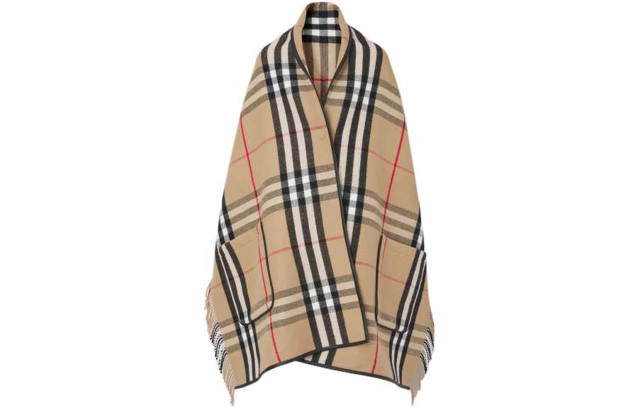 Burberry Women's Wool And Cashmere Mantel Coat Beige