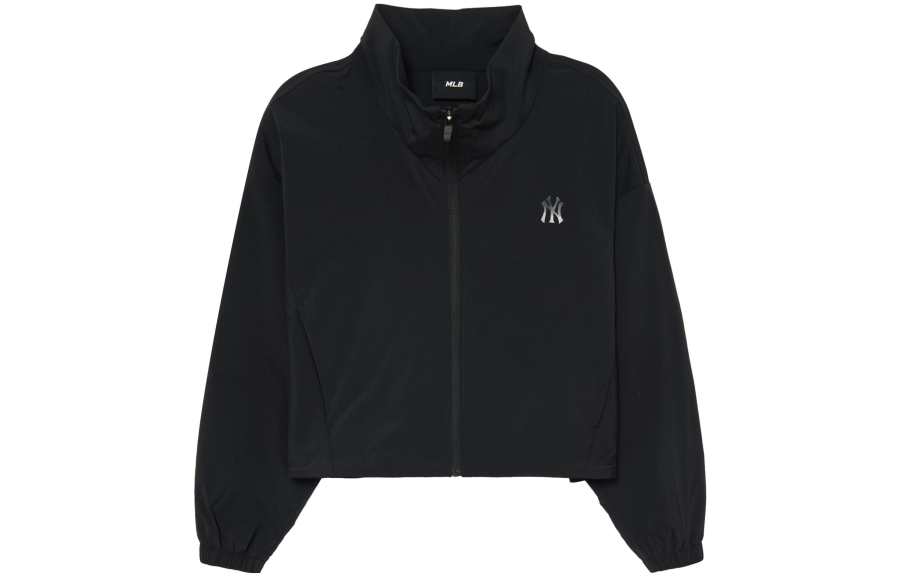 MLB Cropped Coats Women's Black Stand Collar Moderate