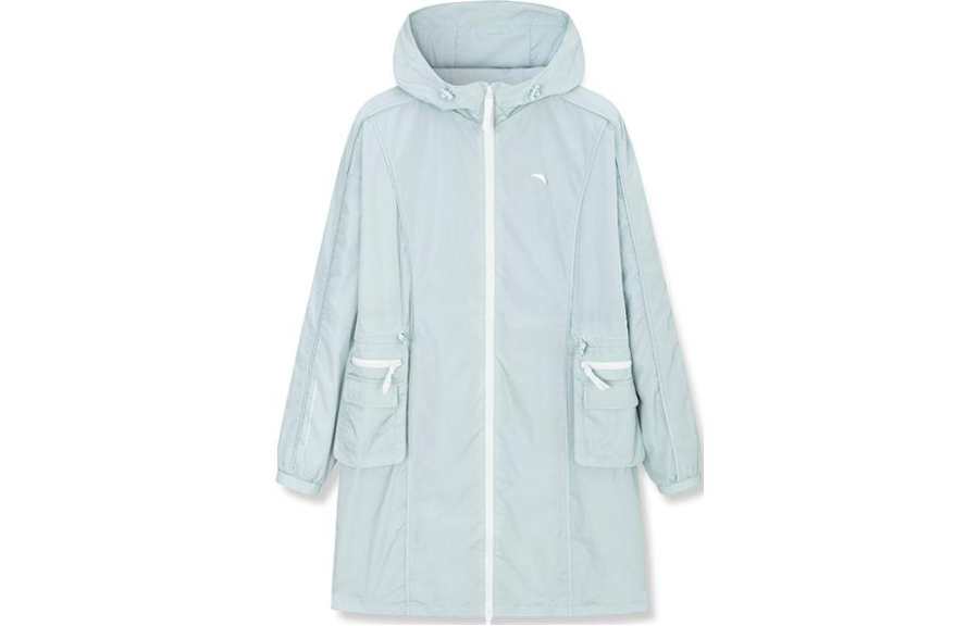 ANTA Trench Coats Women's Blue Hooded Moderate Other