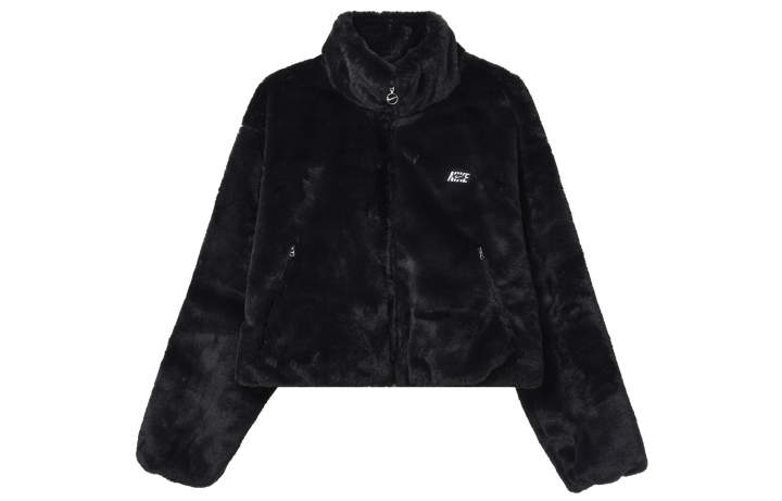 Nike Nike Velvet Jackets Women's Black Stand Collar Moderate