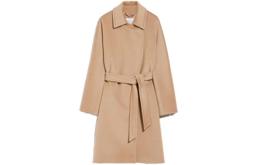 MaxMara MaxMara Tie-waist Virgin Wool Coat