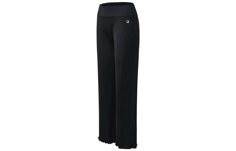 FILA Casual Pants Women's Black Moderate Wide Leg Pants