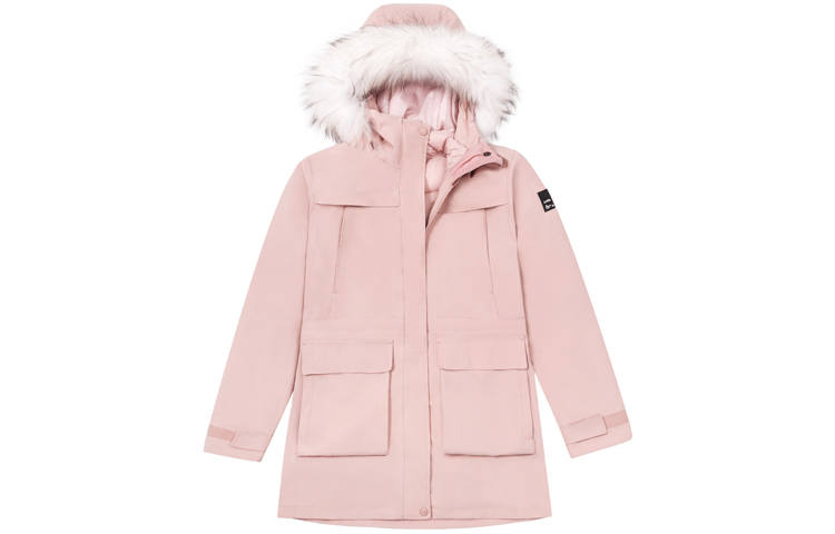 CAMEL Windbreaker Jackets Women's Hooded Thickened