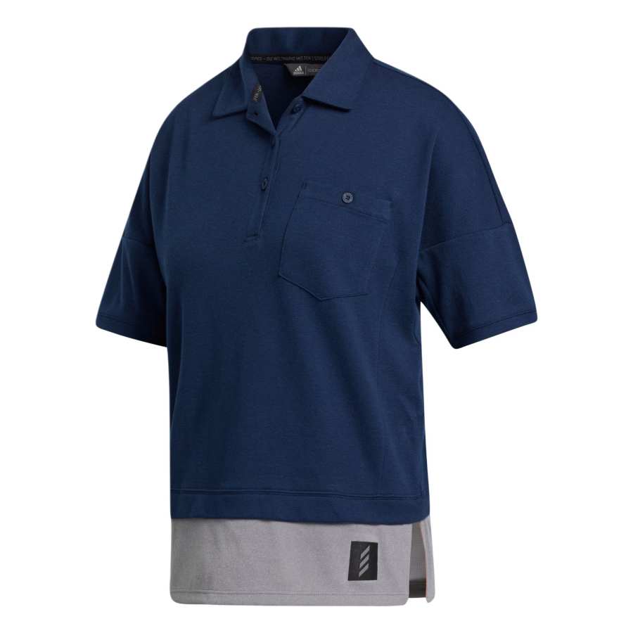 Adidas Adidas Polo Shirts Women's Blue Polo Collar Moderate Other