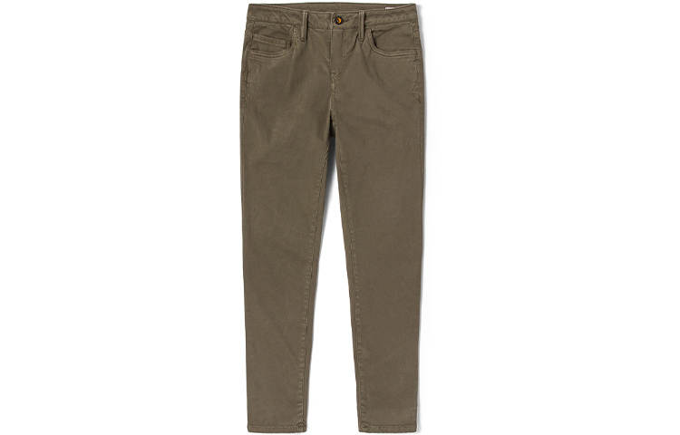 Timberland Casual Pants Women's Army Green Moderate Slim Fit Pants