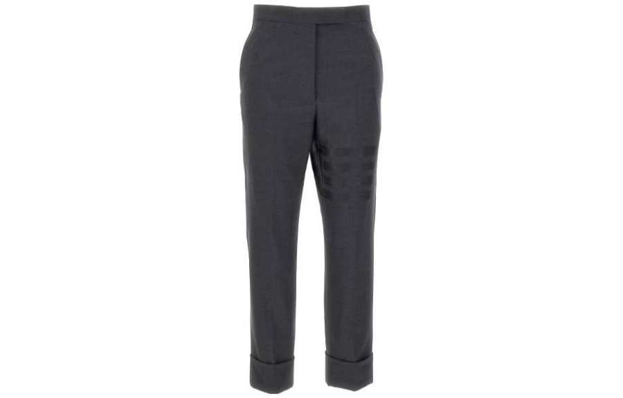 THOM BROWNE THOM BROWNE 4 Bar Stripe Cropped Wool Trousers