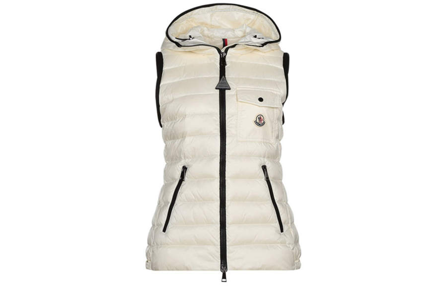 Moncler Glyco Hooded Puffer Gilet 'White'