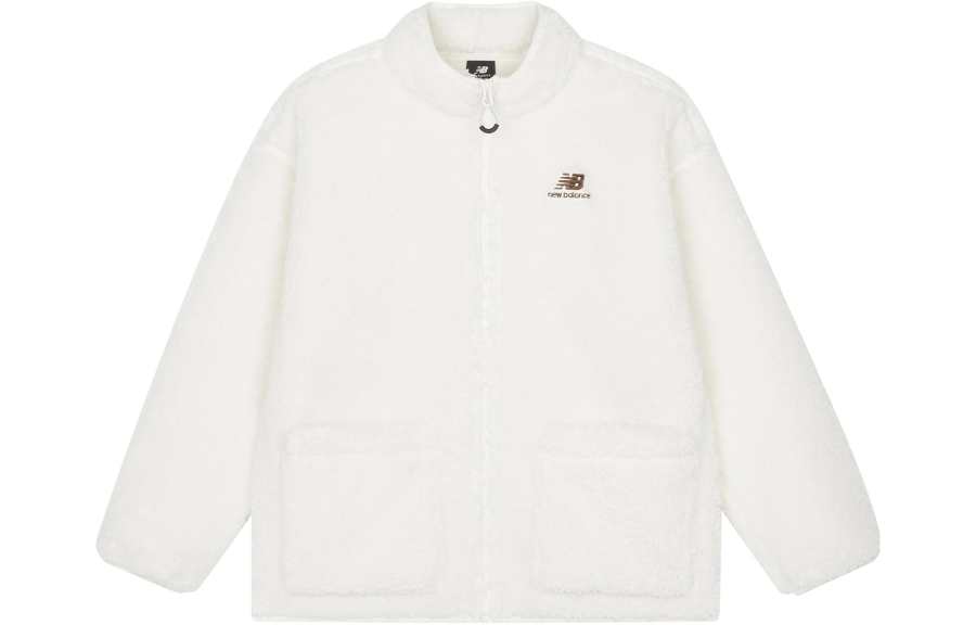 New Balance New Balance Velvet Jackets Women's White Stand Collar Moderate