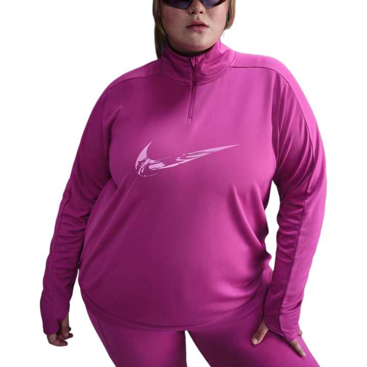 Nike Nike SwooshDri Fit Sweatshirt Unisex Hot Purple Red/Light Wild Mango