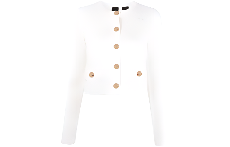 PINKO SS22 Cropped Coat Women's White