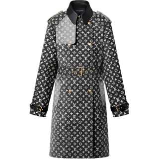 LOUIS VUITTON SS23 Trench Coat Women's Black
