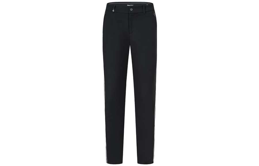 FILA Knitted Sweatpants Women's Pitch Black Moderate Straight Fit Pants