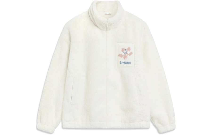 Li-Ning Li Ning Sports Life Collection Velvet feel Coat Women's Ivory