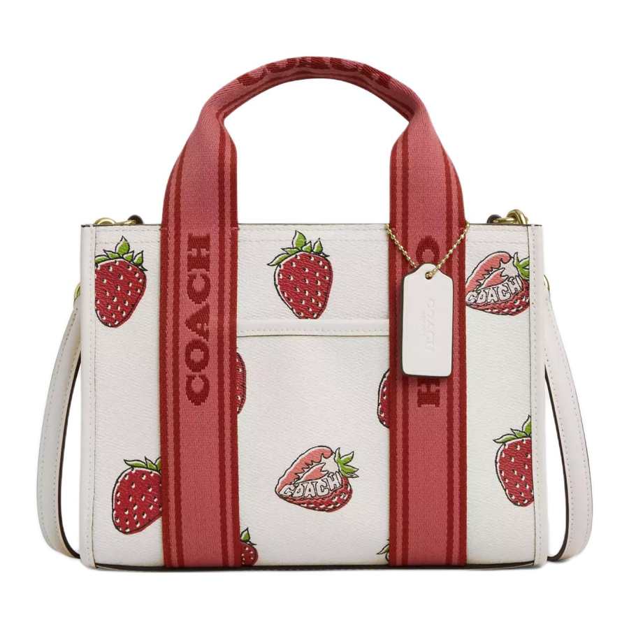 COACH Smith Leather Tote Bag, Shopping Bag, Shoulder Bag, Handbag Medium Women's White
