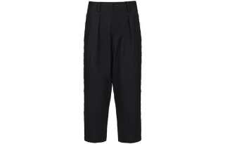 Yohji Yamamoto Casual Pants Women's Black Moderate Straight Fit Pants