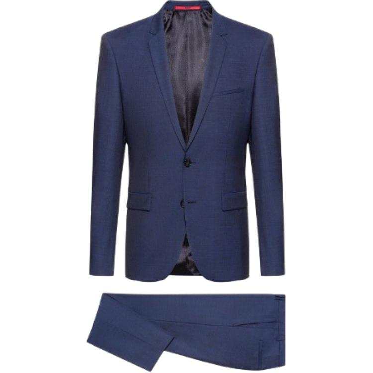 HUGO BOSS Business Suit Men's Dark Blue