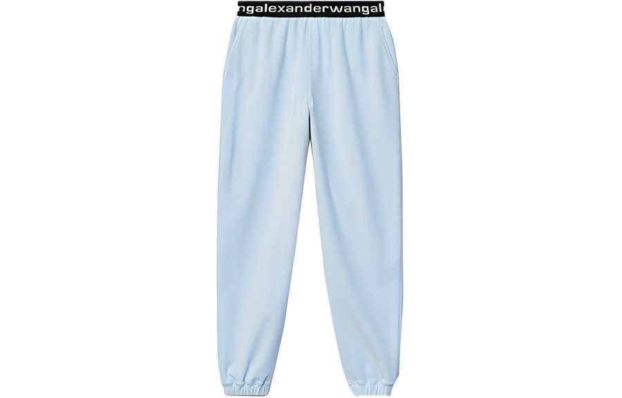 Alexander Wang Casual Pants Women's Blue Moderate Cuffed Pants