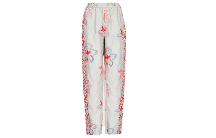 EMPORIO ARMANI Casual Pants Women's White Moderate Slim Fit Pants
