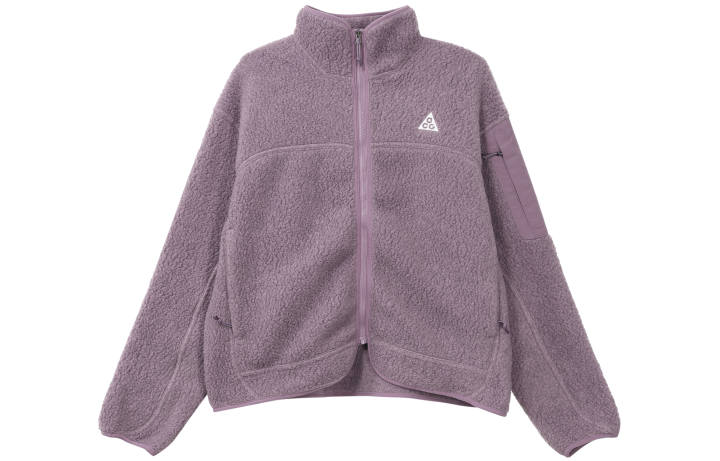 Nike Nike Fleece Tops Women's Violet Stand Collar Moderate