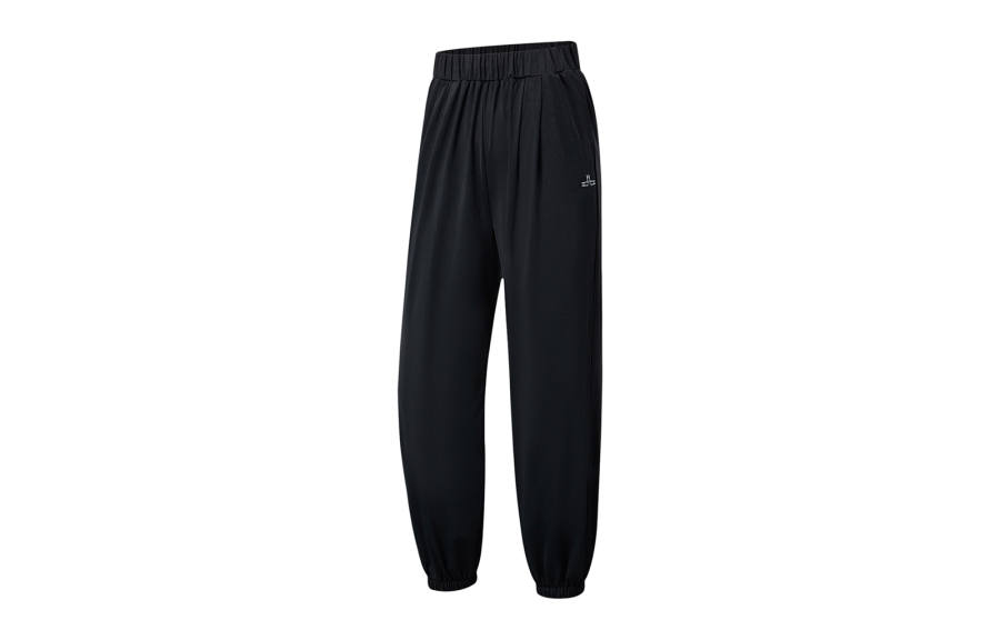 Li-Ning Li Ning Fitness Series Knitted Sweatpants Women's Black Moderate Cuffed Pants