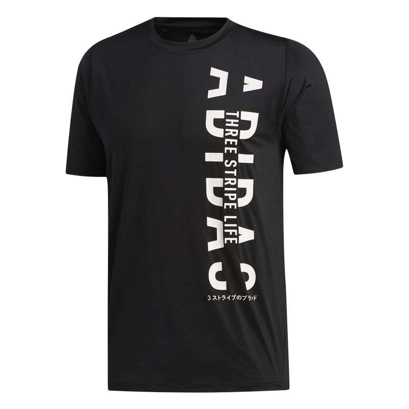 Adidas Adidas T Shirts Men's Black Crew Neck Moderate