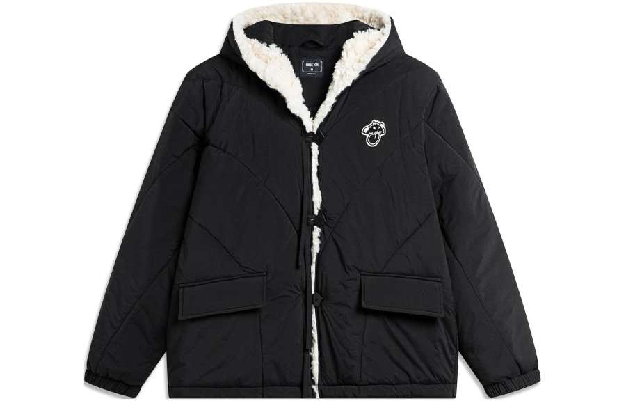 Li-Ning Li Ning x LEAGUE OF LEGENDS Sports Life Collection Puffer Jacket Women's Black Ecru