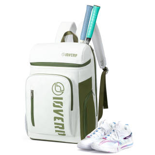 LOVERPUSS Waterproof Fabric Backpack Unisex White Green