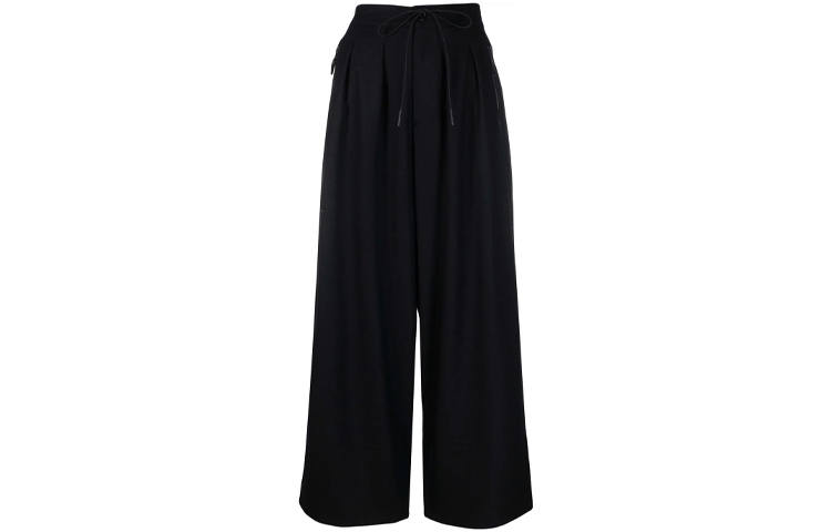 Y-3 Y 3 Casual Pants Women's Black Moderate Wide Leg Pants