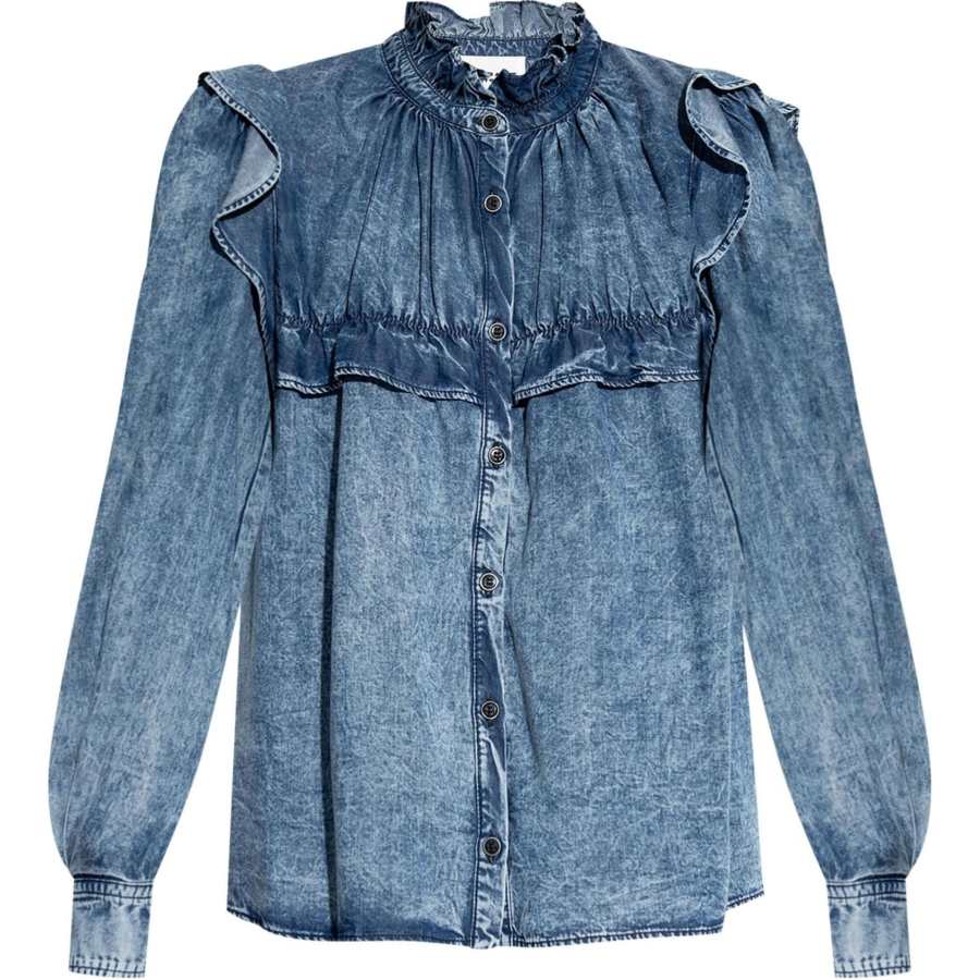 ISABEL MARANT ETOILE SS24 Denim Jacket Women's Blue