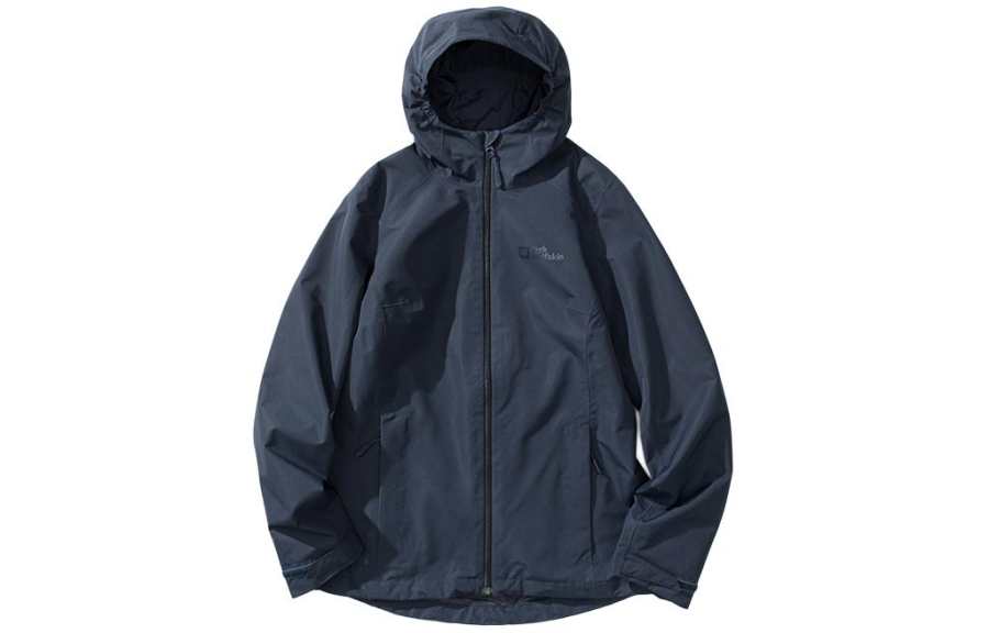 Jack Wolfskin Waterproof, Windproof, And Breathable Windbreaker Jacket Women's Royal Blue Europe Version