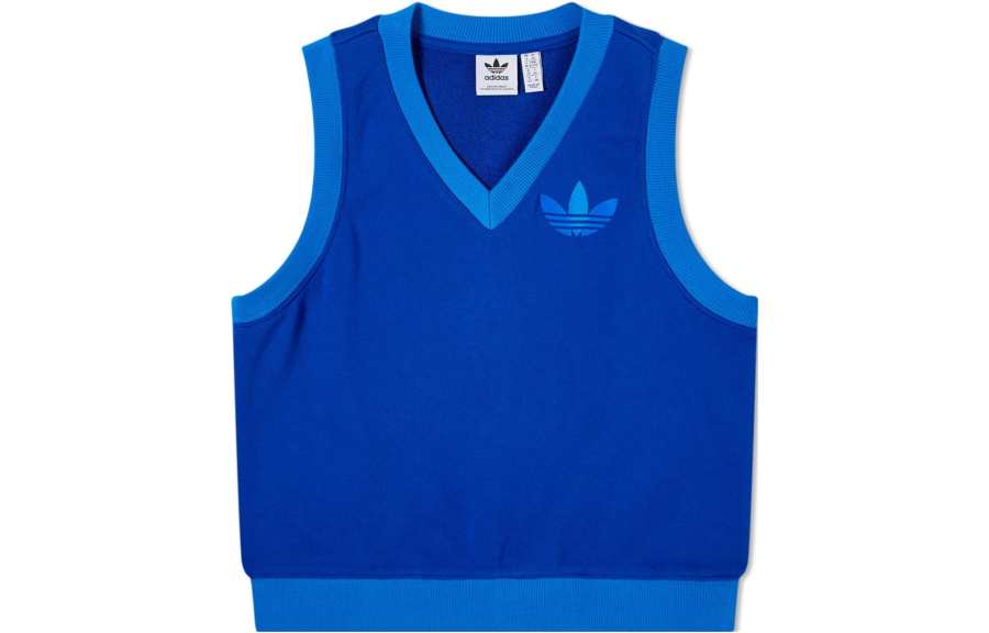 Adidas Originals Vests Women's Blue V Neck Moderate Other