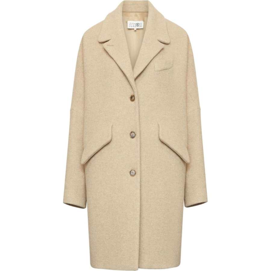 MM6 Maison Margiela Pile wool-blend coat