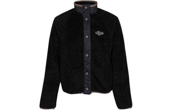 Nike Nike Velvet Jackets Women's Black Stand Collar Moderate