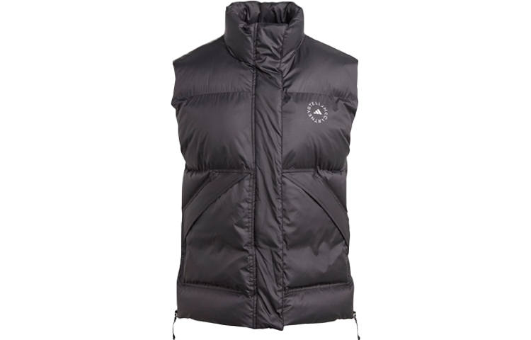 Adidas Adidas X Stella McCartney Vests Women's Black Stand Collar Moderate Other