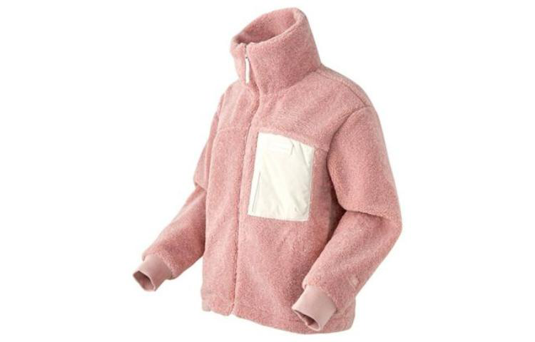 New Balance New Balance Velvet Jackets Women's Pink Turtleneck Moderate