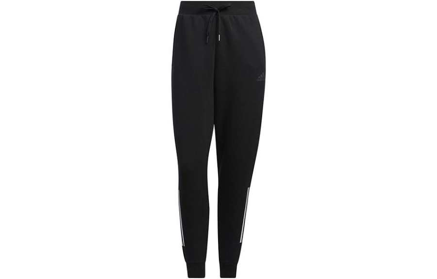 Adidas Adidas Knitted Sweatpants Women's Black Moderate Straight Fit Pants