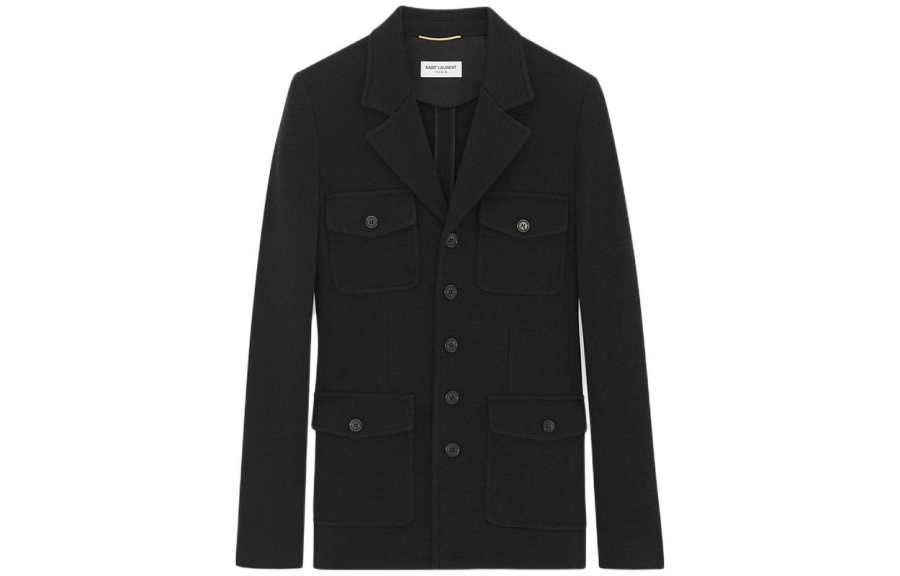SAINT LAURENT SS24 Business Suit Coat Women's Black