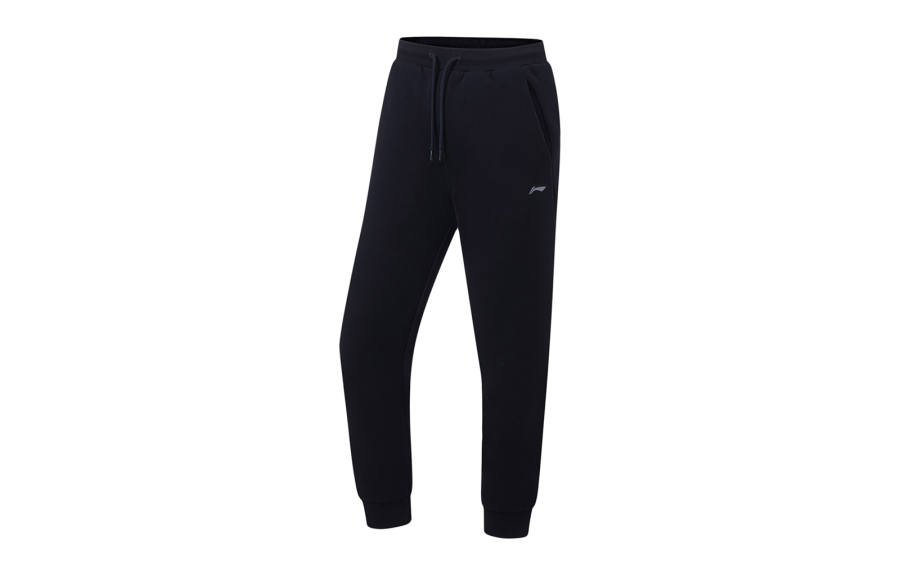 Li-Ning Li Ning Fitness Series Knitted Sweatpants Women's Black Moderate Cuffed Pants