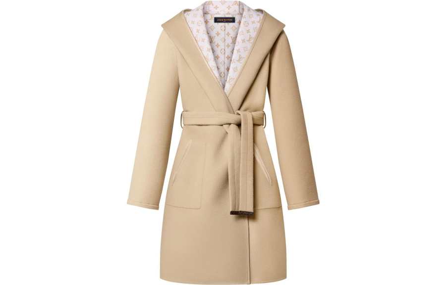 LOUIS VUITTON Coat Women's Beige