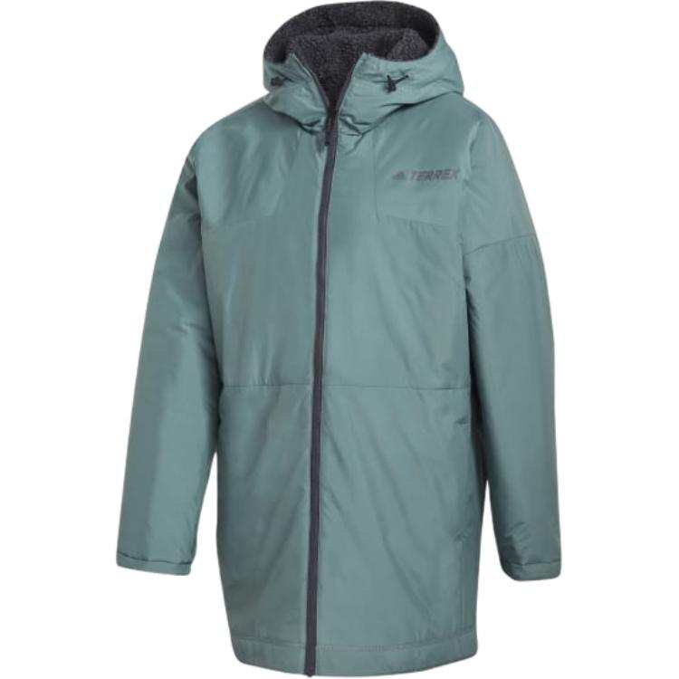 Adidas Adidas Velvet Jackets Women's Dark Heather Gray Hooded Moderate