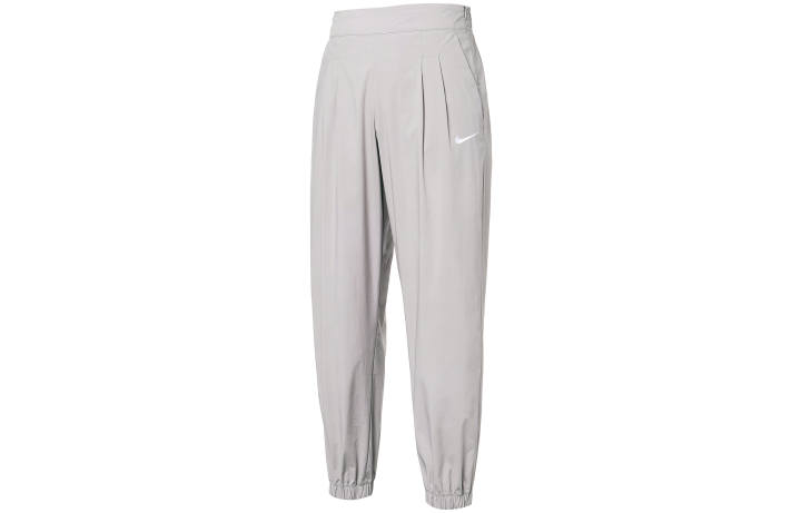 Nike Nike Women'ss Logo Print Mid-Rise Jogger Pants Gray