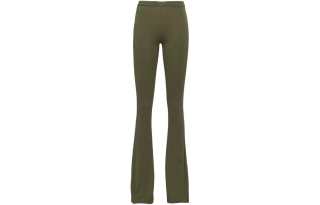 PRADA Triangle logo Cotton Flared Trousers