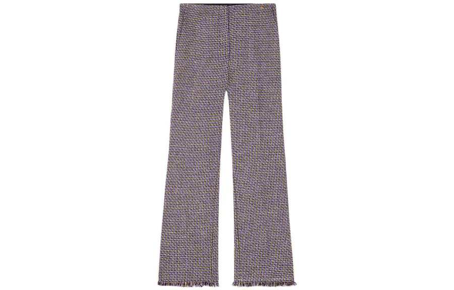 VERSACE Casual Pants Women's Light Purple Moderate Straight Fit Pants