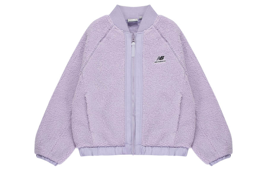 New Balance New Balance Velvet Jackets Women's Violet Baseball Collar Moderate
