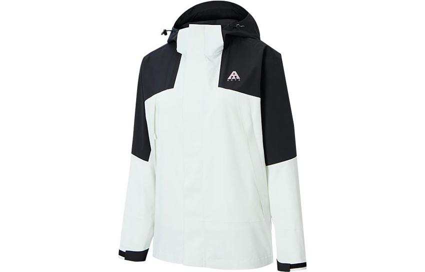 Anta Windproof Windbreaker Jacket Women's Papyrus White
