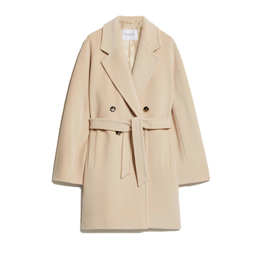 MaxMara MaxMara Coats Women's Beige Lapel Moderate