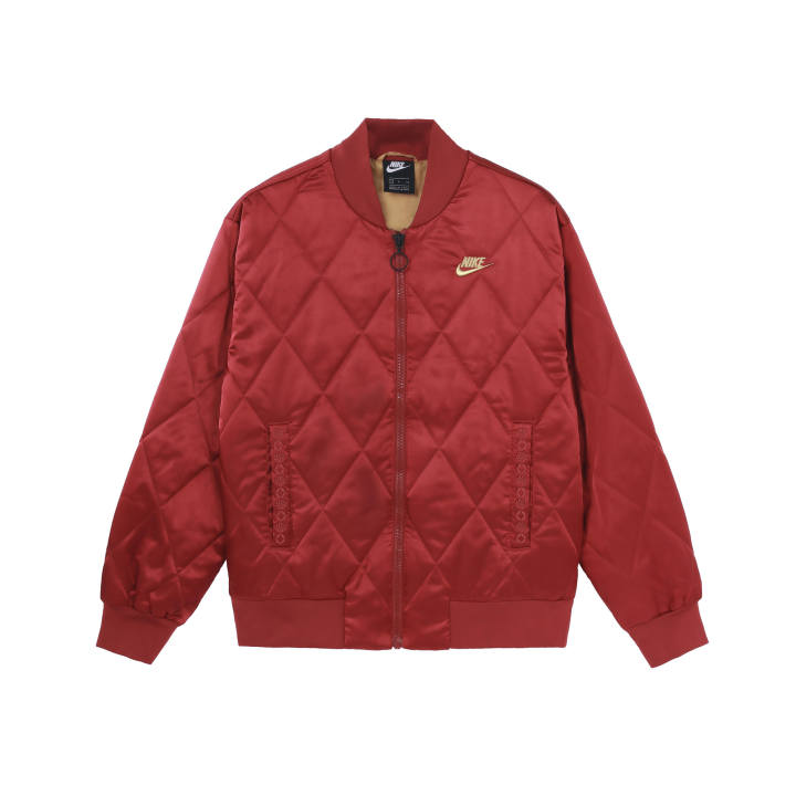 Nike Nike Puffer Jackets Women's Fir Wood Red Moderate Quilted Padded Jacket
